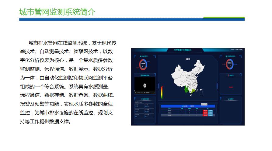  城市管网水质监测方案