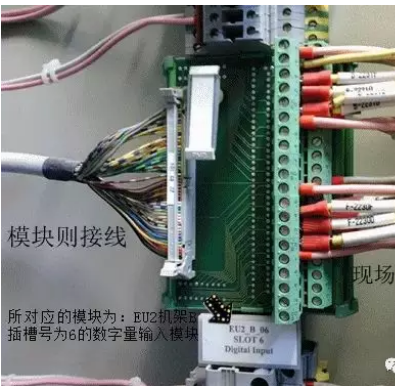 plc控制柜模块侧接及现场至模块侧的接线